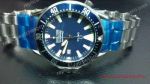 Fake Omega Seamaster Watch SS Blue Dial Blue Bezel - Top Quality